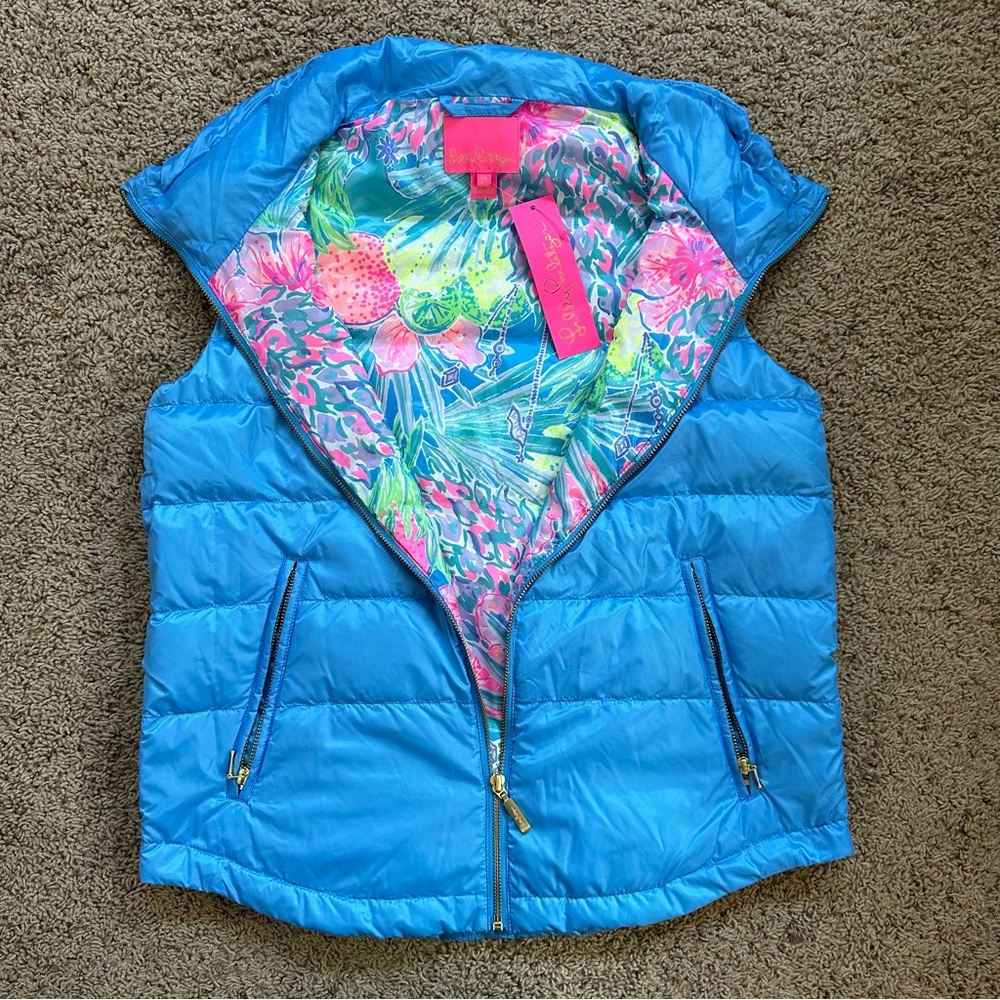 Lilly Pulitzer Palm Paradise Vest - Zanzibar Blue